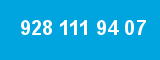 928 111 94 07 928 111 94 07